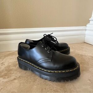 Dr. Martens Black Platform Loafers
